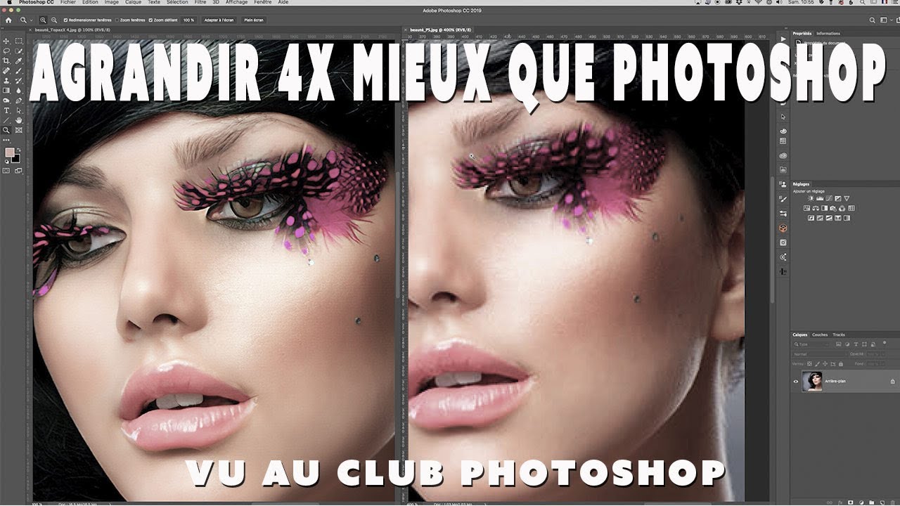 Vu au club Photoshop - Ré-échantillonnage 400%