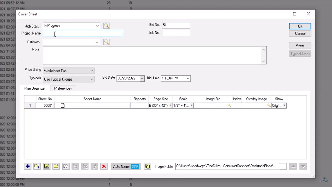 On-Screen Takeoff - Creating Bids
