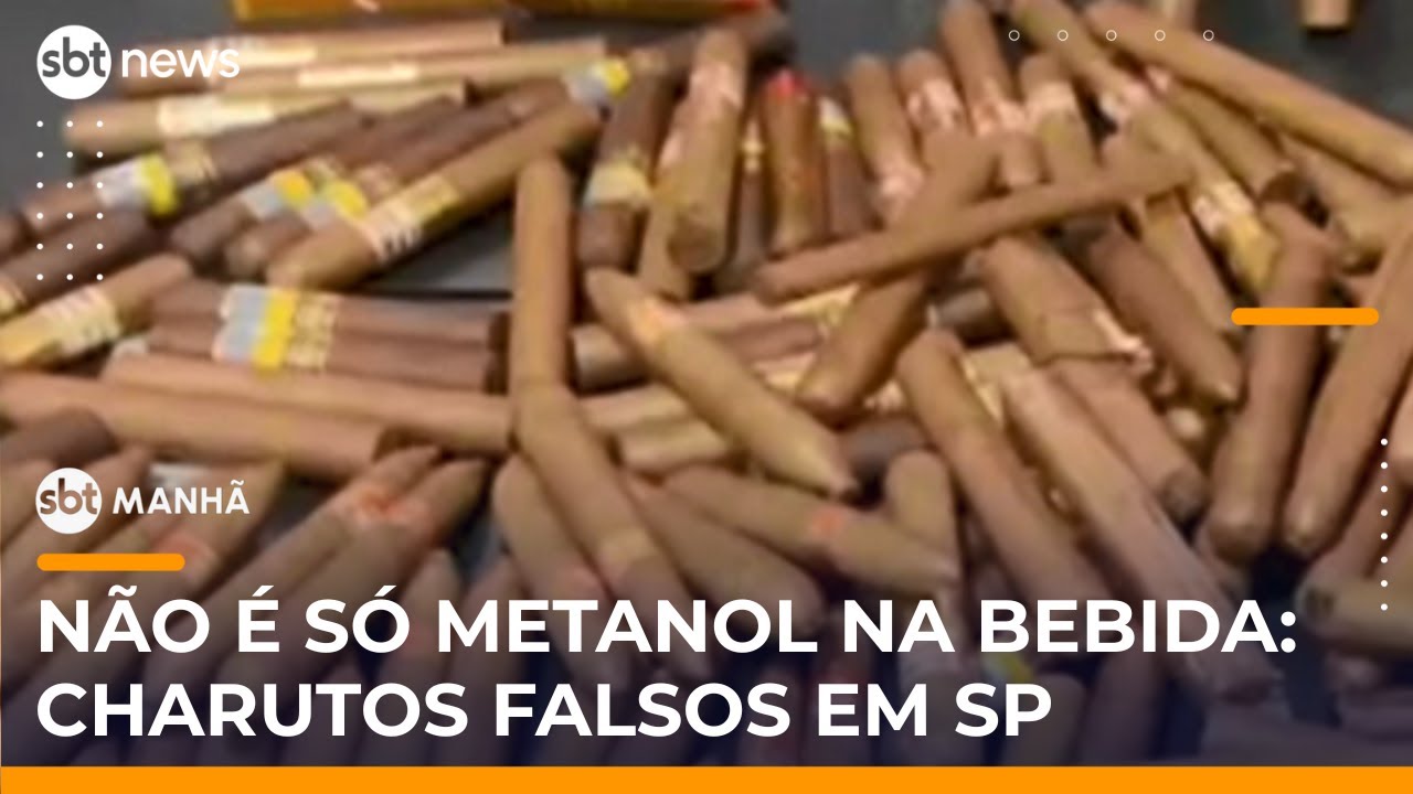 Pol&iacute;cia prende suspeito por venda de charutos falsificados em SP | #SBTManh&atilde;