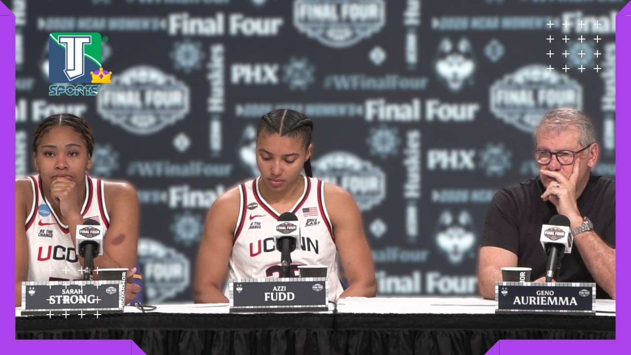 Geno Auriemma, Azzi Fudd, Sarah Strong on UConn losing to South Carolina in the Final Four