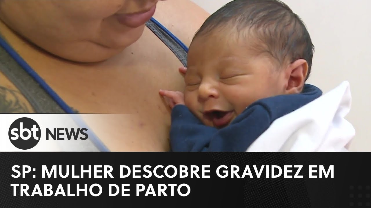 SP: mulher descobre gravidez já em trabalho de parto | #SBTNewsnaTV (03/05/23)