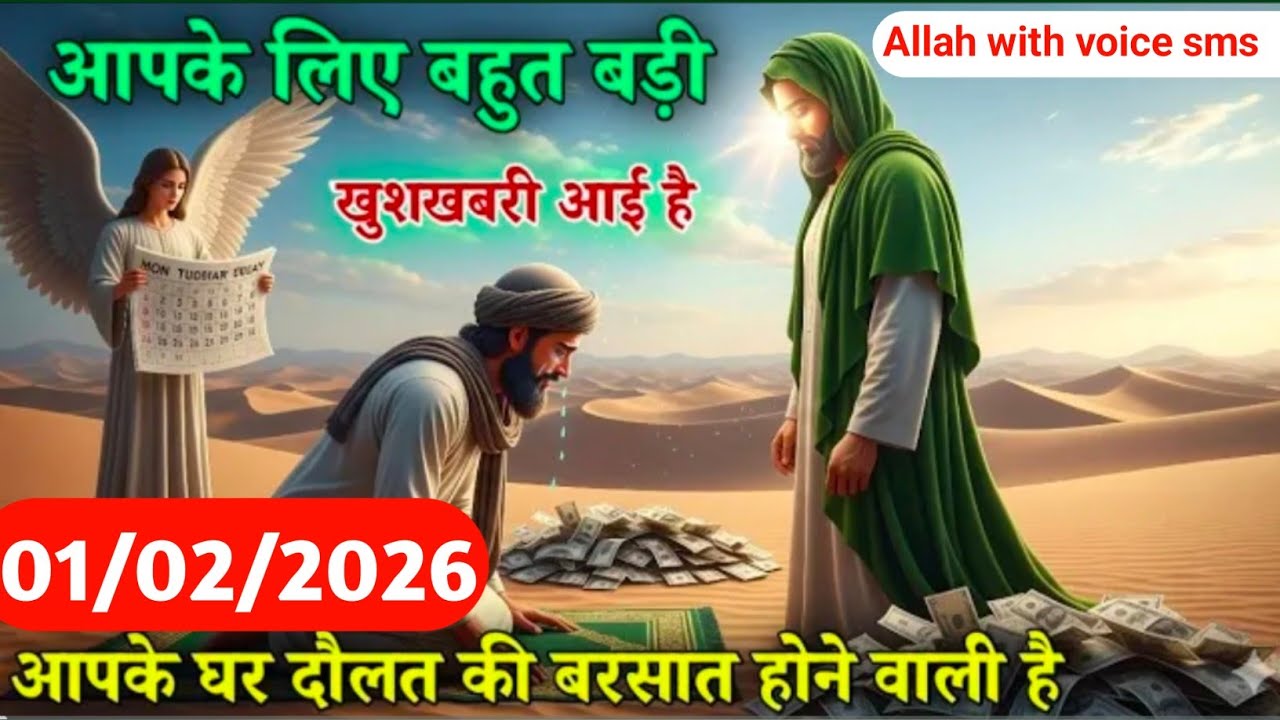✅1st February 2026 अल्लाह का पैगाम सुनना ही होगा । आपके लिए गजब की खुशखबरी आई है|#alhamdulillah 