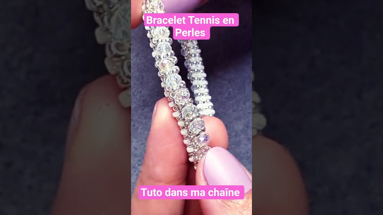 TUTO Bracelet Tennis Élégant : EN Perles & Cristaux | Bijou de Luxe à petit prix ✨
