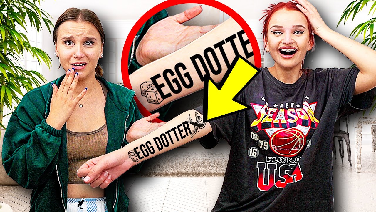 Schwester bekommt ein TATTOO ! 😰😭 ( es hat Schreibfehler) - Celina