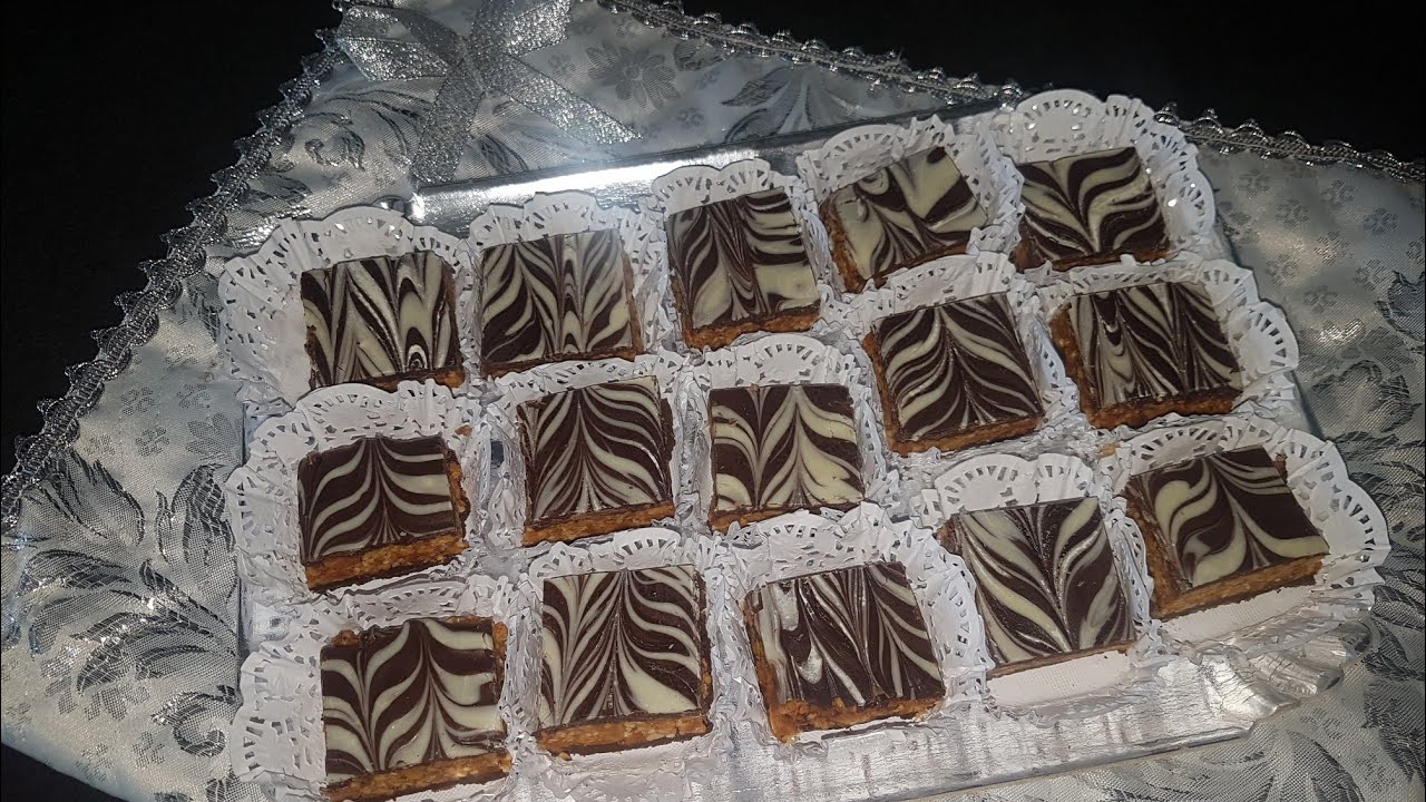 Gateau marbré au chocolat et au cacahuètes /حلوة رخامة حبيبة الجماهير
