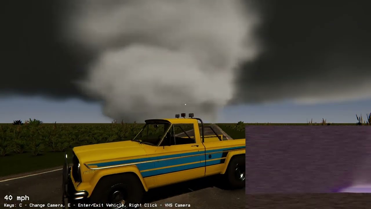 Tornado Research and Rescue: Probe Cam + VHS Effects!