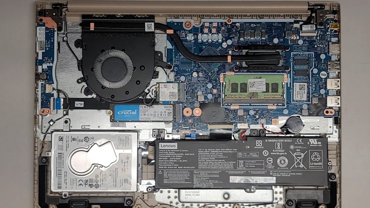 Lenovo IdeaPad 3 15IML05 Disassembly RAM SSD Hard Drive Upgrade Battery Replacement Repair