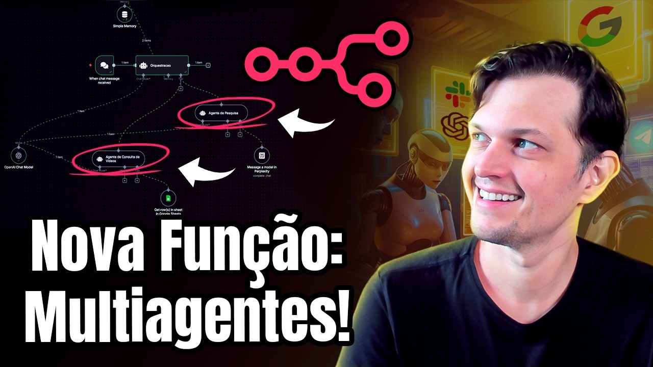 MULTIAGENTES NO N8N! Agora ficou muito f&aacute;cil