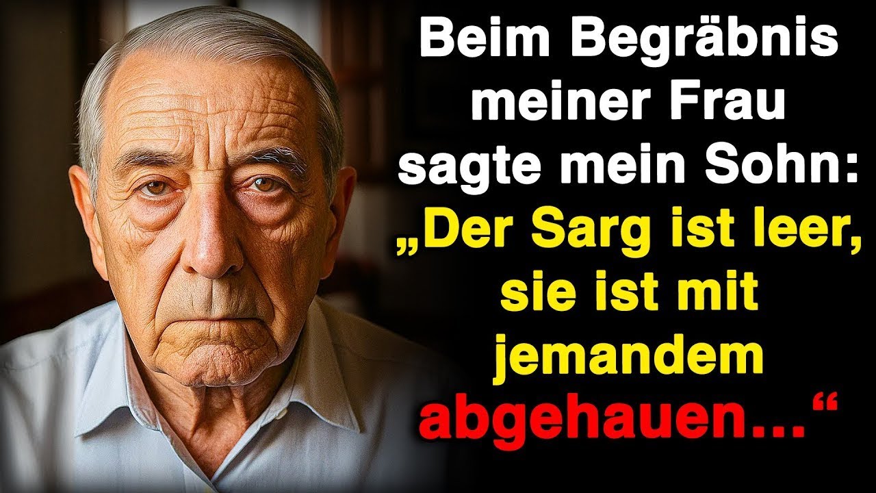 Bei der Beerdigung meiner Frau hörte ich plötzlich eine Stimme und war völlig schockiert