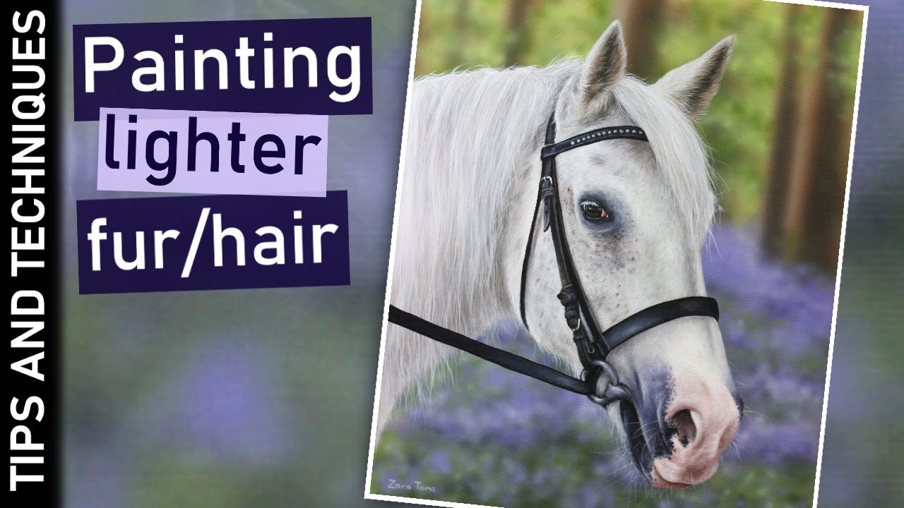 Painting a white horse in acrylics | The importance of the right layering process