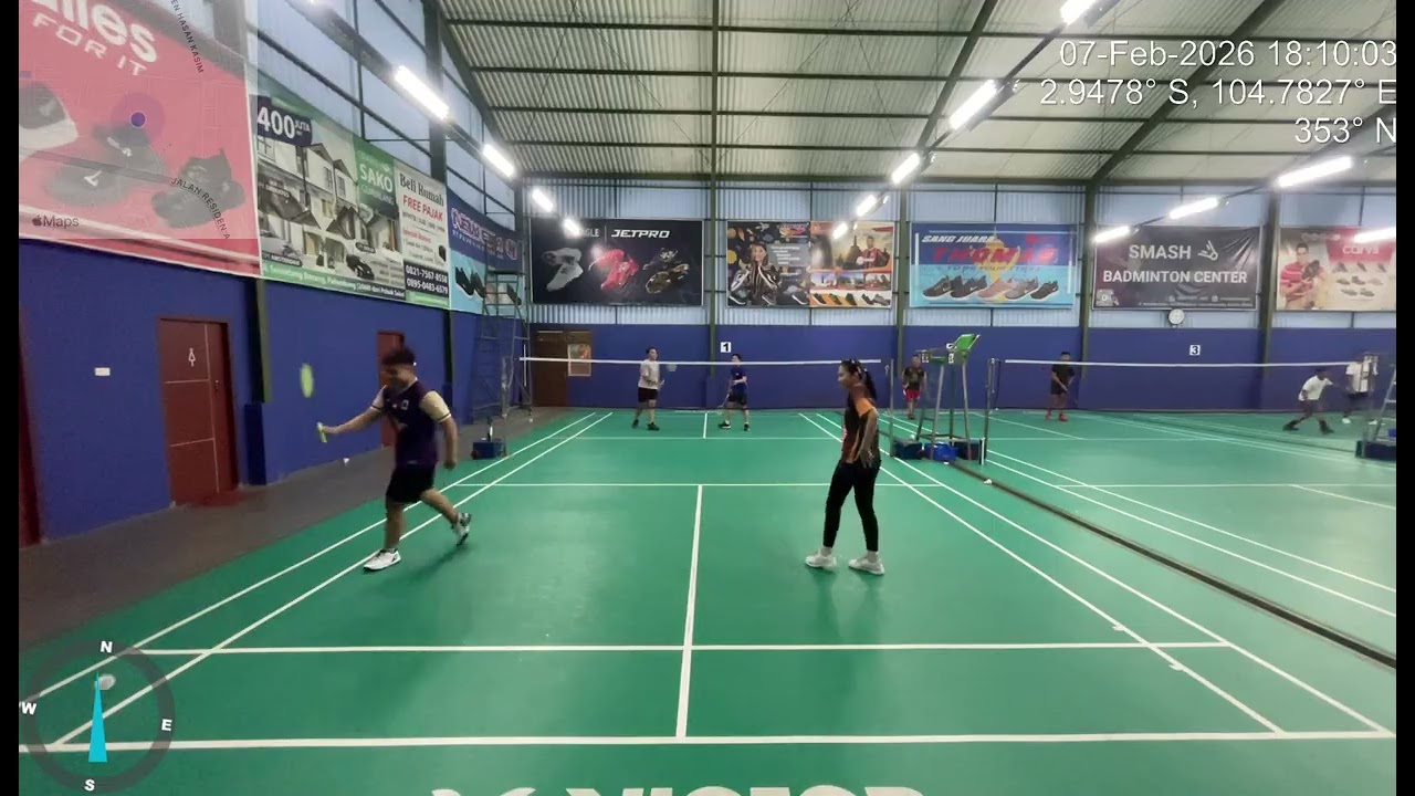 Mabar 🏸 Palembang || Raisa/Fadhil vs Lintang/Piton || Badminton Asyikk in Saturday; Feb 7, 2026