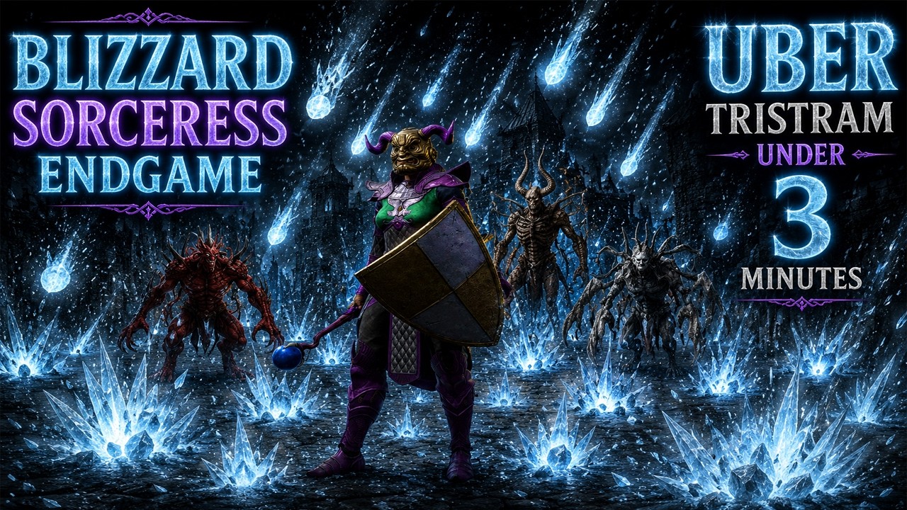 Tal Rasha Blizzard Sorceress MELTS Uber Tristram Under 3 Minutes | D2R S13
