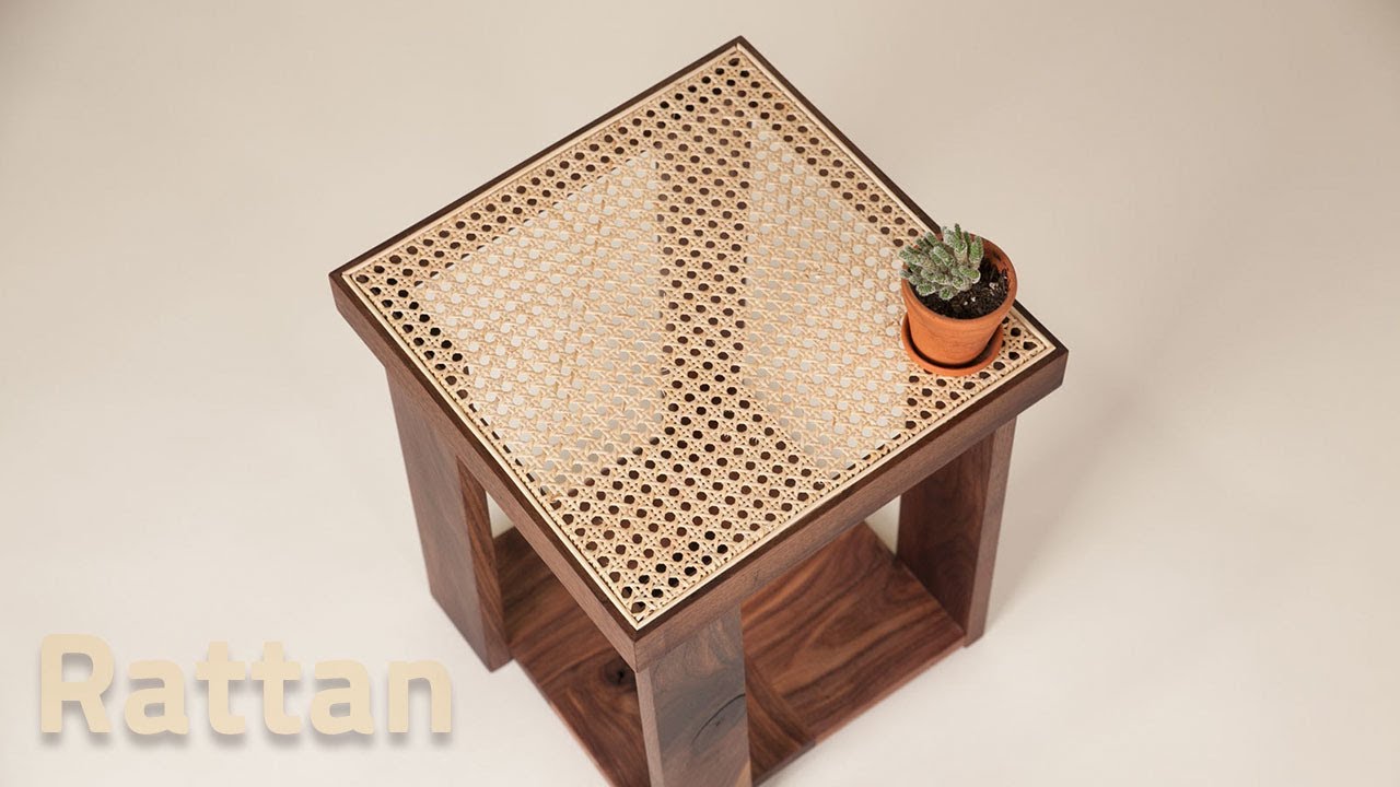 라탄 케인 작업 방법과 시행착오 Rattan cane furniture making