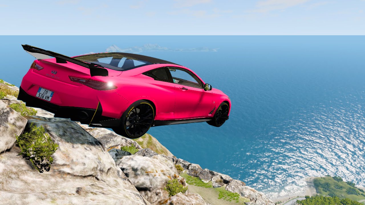 Cars VS Cliff Roads - BeamNG.drive
