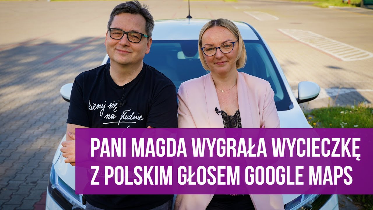 Polski głos Google Maps zabrał na przejażdżkę panią Magdalenę. Jazda z Jarosławem Juszkiewiczem