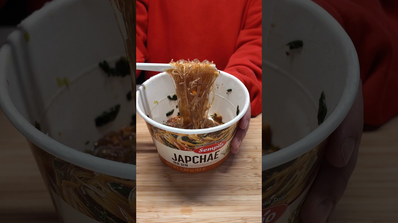 Trying Sempio Japchae noodle 🍜 #shorts #noodles