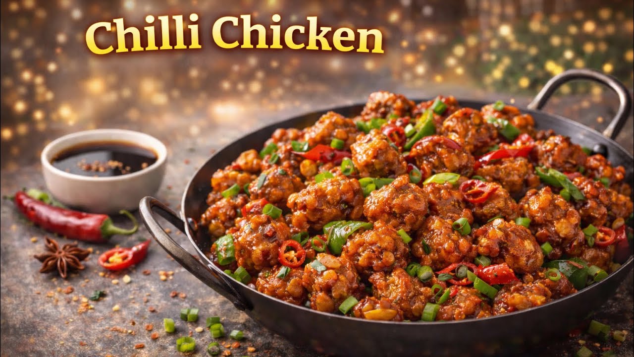 Chilli Chicken 🍗 Crispy Spicy & Juicy | Chinese Fastfood Style Chilli Chicken at Home 😋