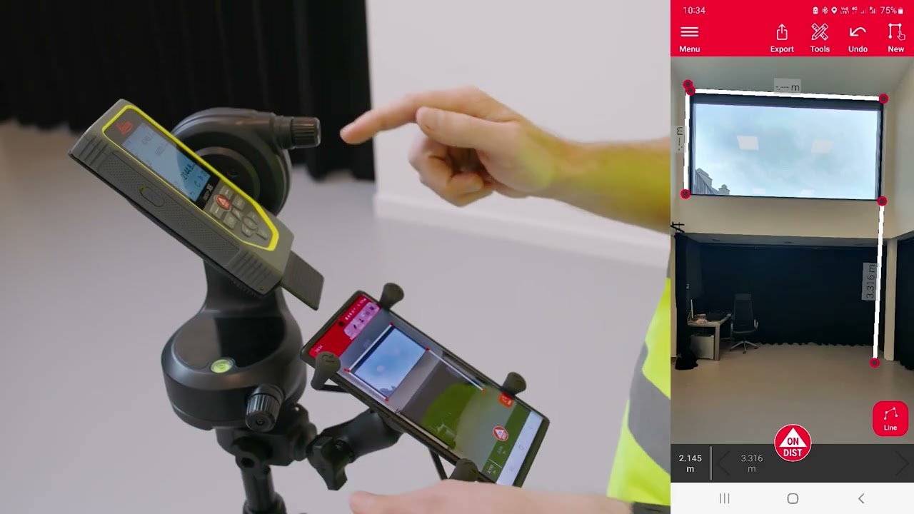 Schets maken op foto in de Leica Disto Plan App met de Disto X6 Afstandsmeter