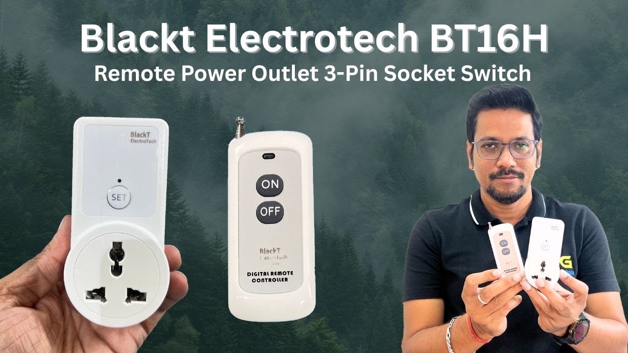 Blackt Electrotech BT16H Unboxing & Review | Wireless RF Remote Power Outlet 3 Pin 10A Socket Switch