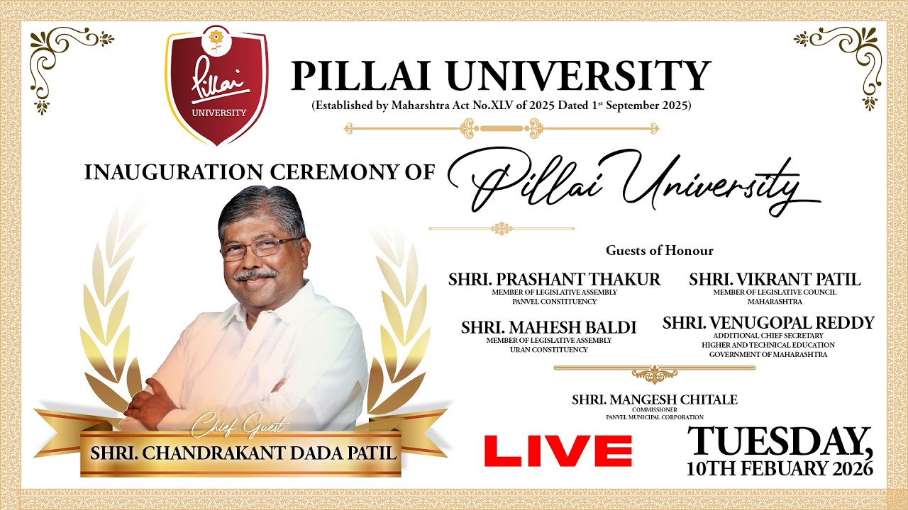 Pillai University Inauguration Ceremony | 10th February 2026