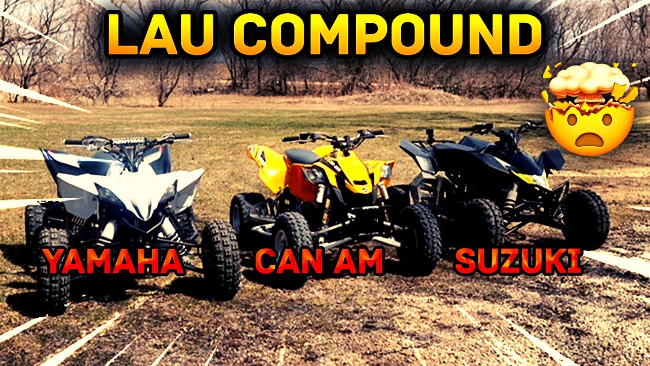 First sport quad rip of the year at the Lau Compound! YFZ, LTR, DS 450's