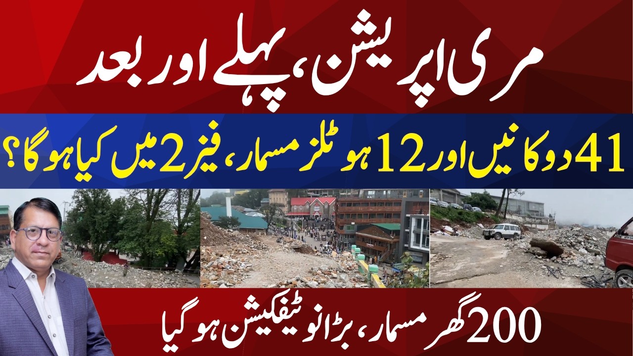 Murree Live Today: Murree Mall Raod Operation Latest Update | Murree Today