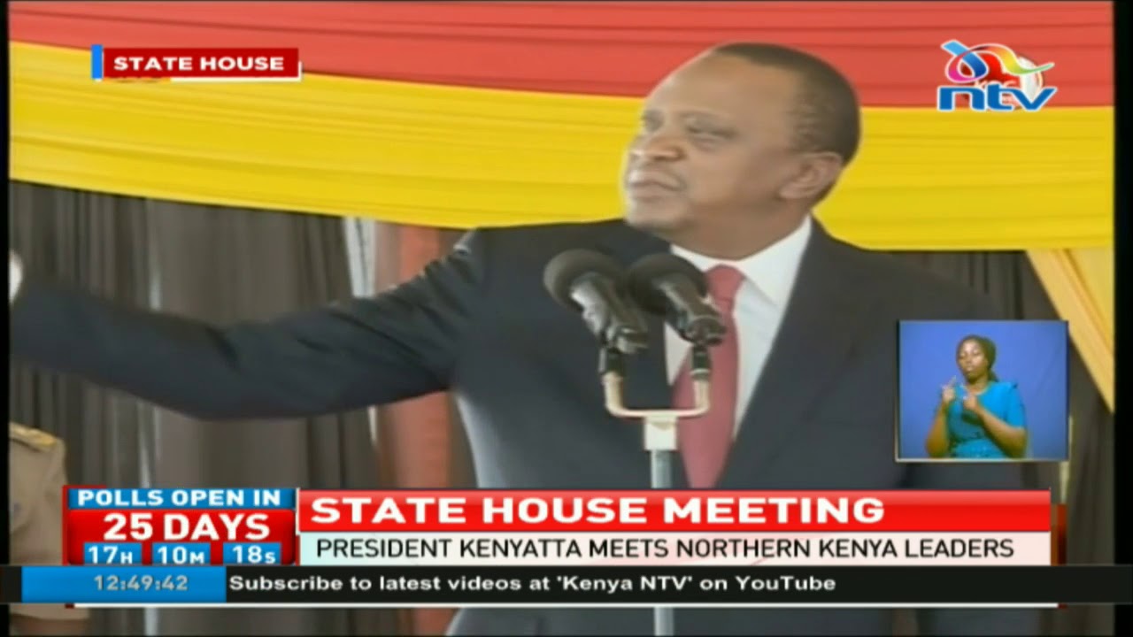 President Uhuru Kenyatta meets Northern Kenya leaders at state house