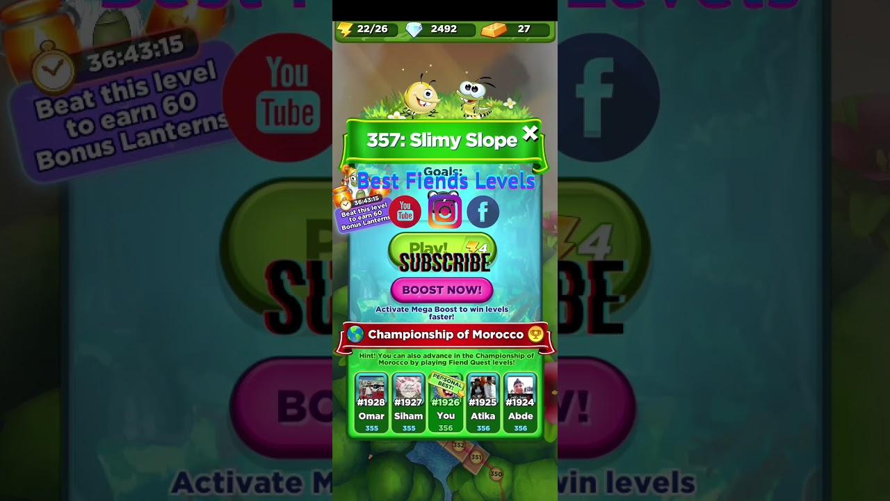Best Fiends Level 357 Slimy Slope