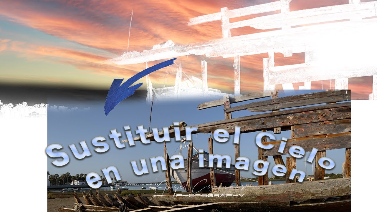 Atardecer Poblado Sancti Petri - Sustitución de Cielo con Photoshop