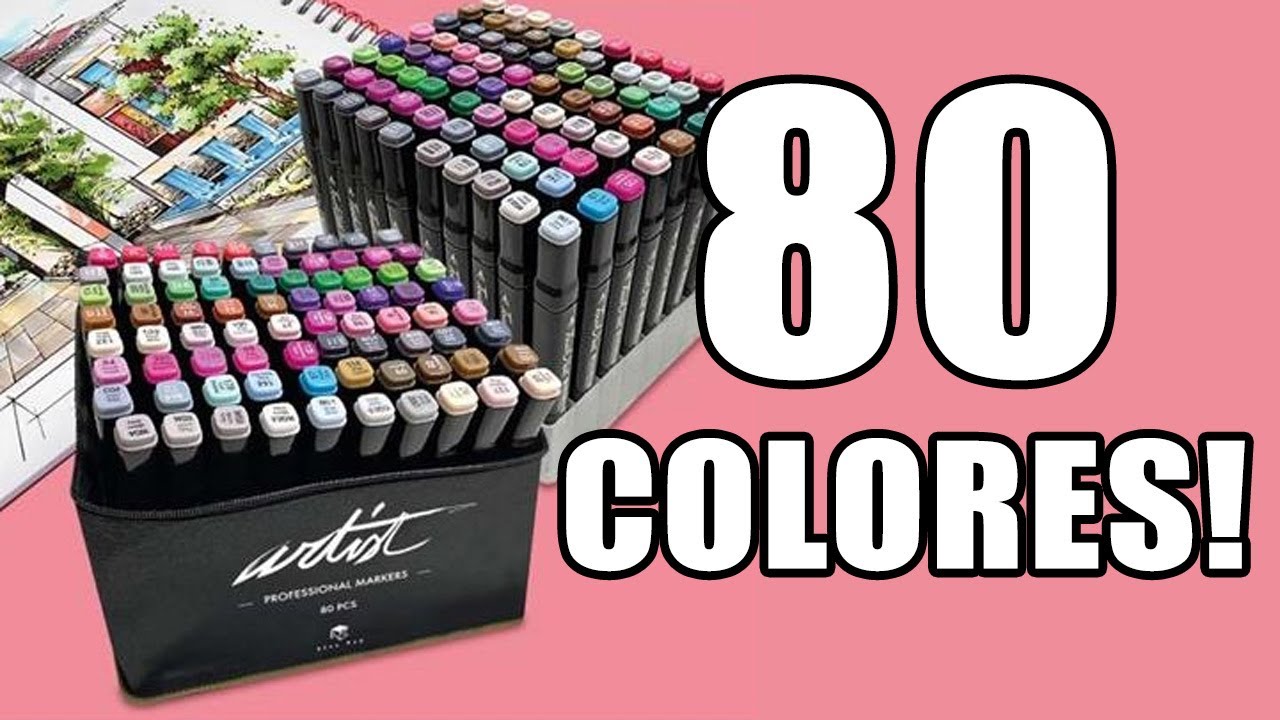PROBAMOS 80 COLORES!! ROTULADORES ARTIST DE DOBLE PUNTA