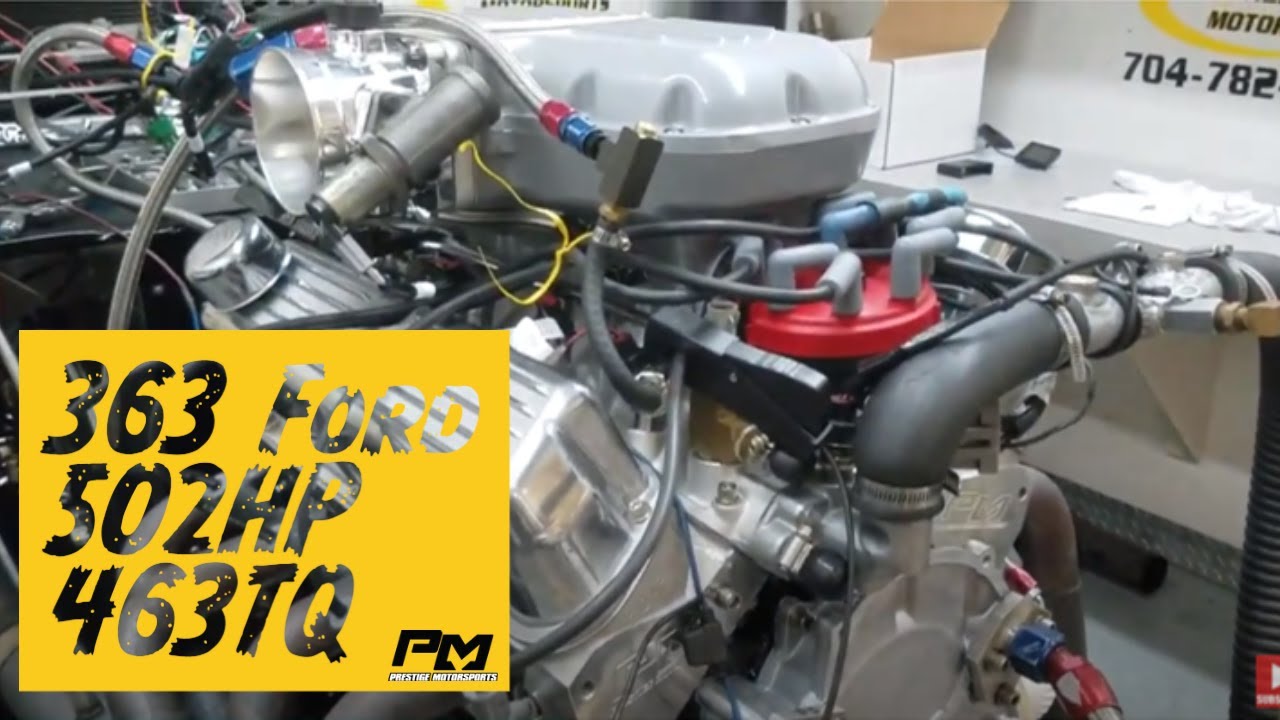 Ronnie's 363 Small Block Ford on the Dyno at Prestige - 502HP