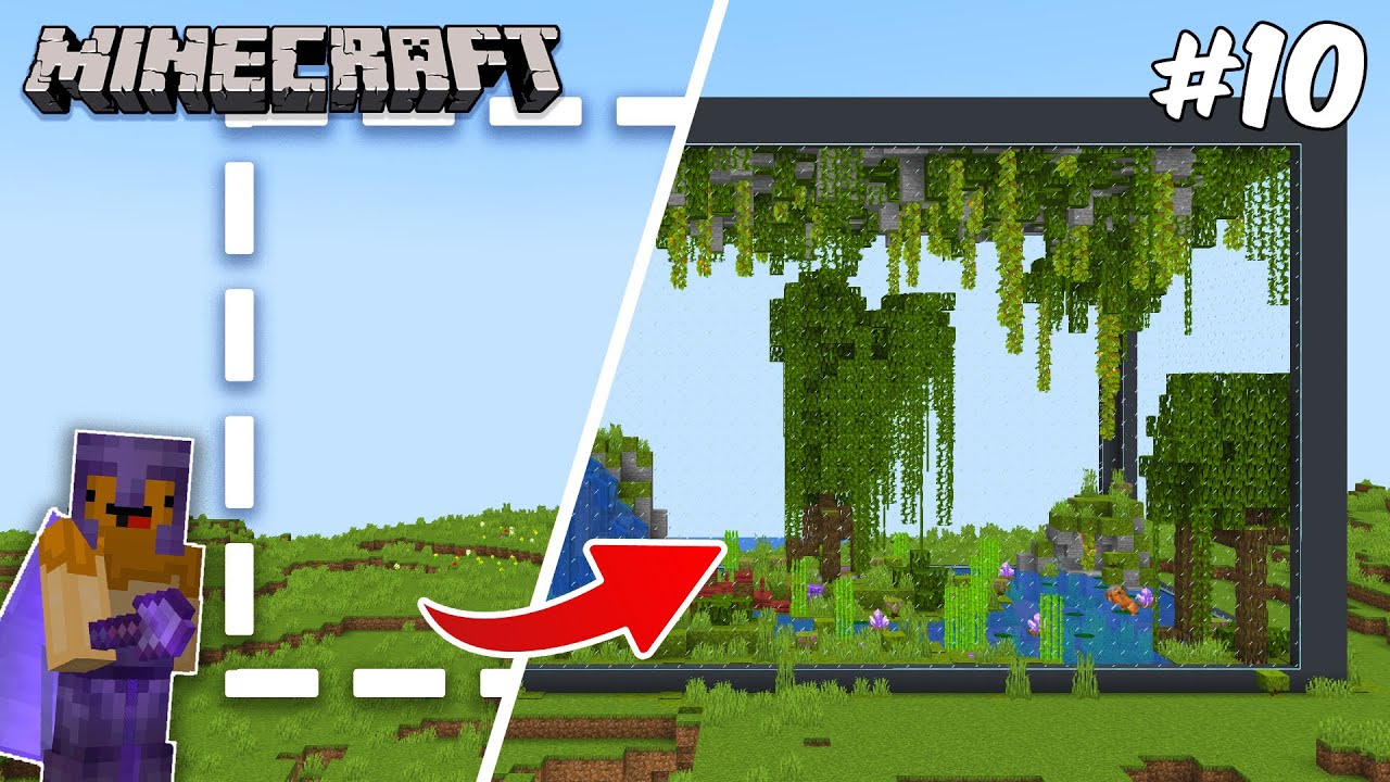 I Built A HUGE FROG Terrarium In Minecraft! Minecraft Let's Play Episode 10...
