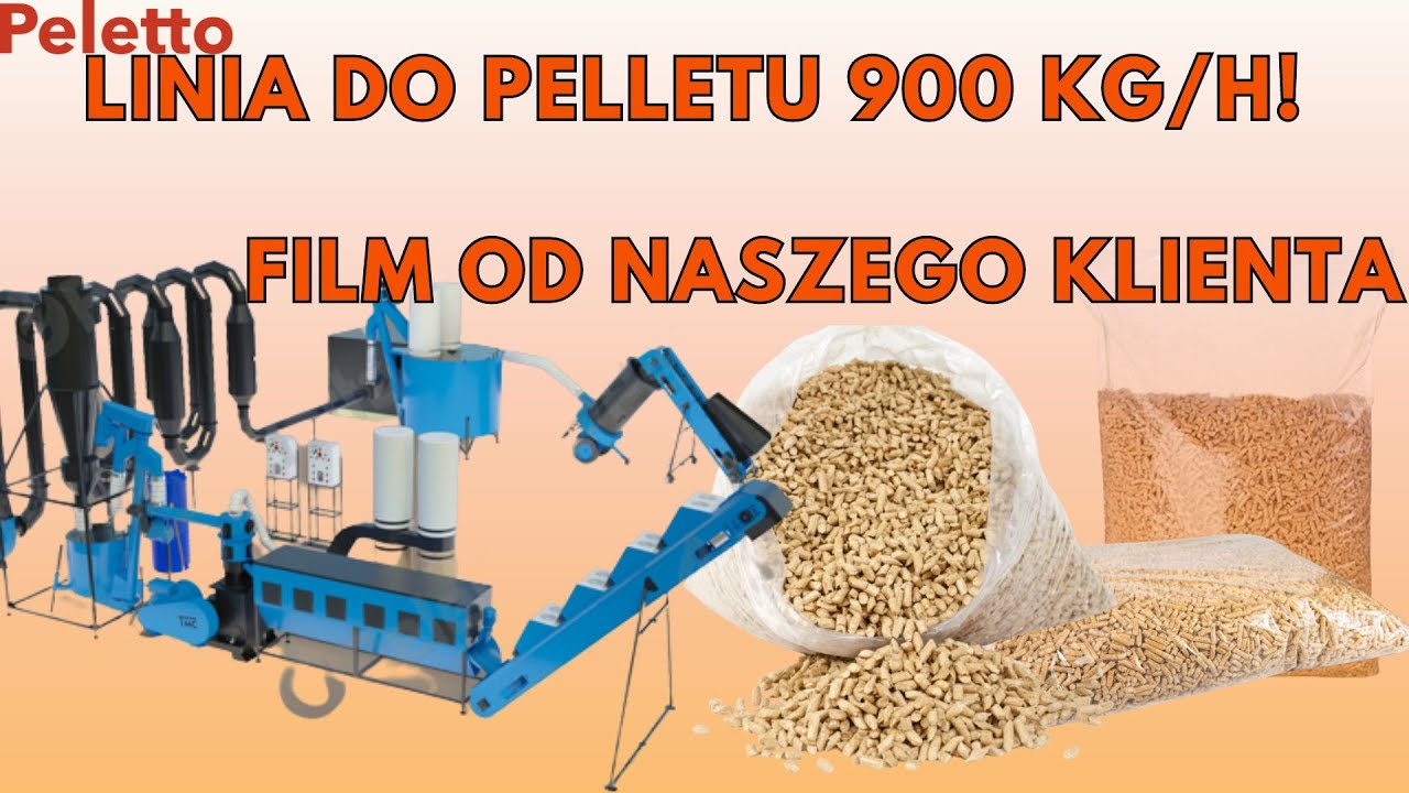 Linia do produkcji pelletu LSMP-4000 DUO 900 kg/h - film od klienta. Zobacz jak to działa