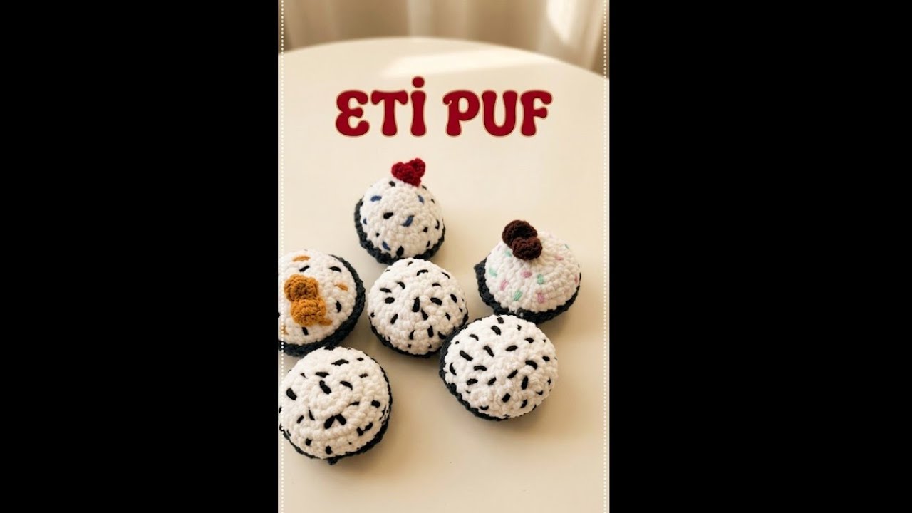 Amigurumi eti puf anahtarlık nasıl yapılır? #crochet #amigurumi #kitchen #handmade 