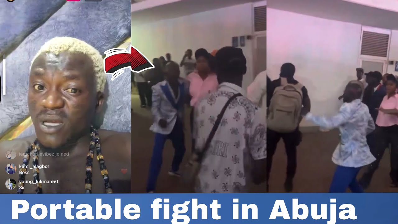 PORTABLE DON GO FIGHT FOR ABUJA AT ODUMODUBLACK SHOW WITH SKEPTA