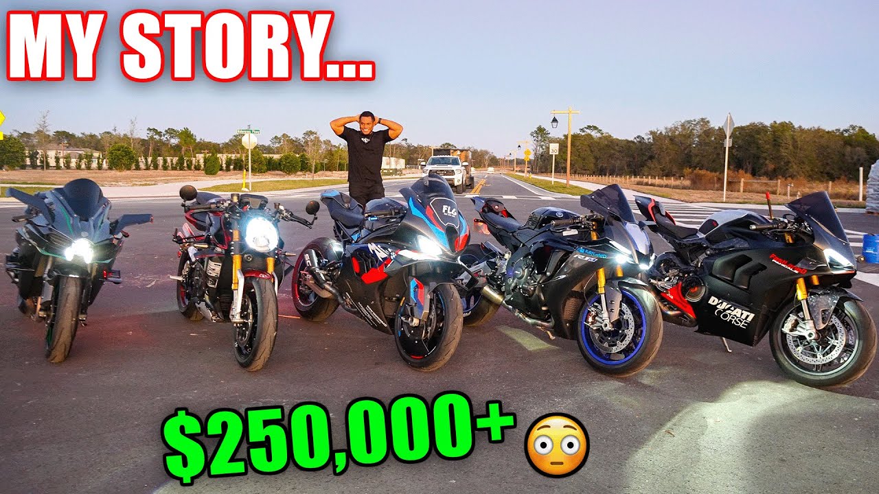 FULL TOUR Of My SUPERBIKE COLLECTION 🤯 | Ninja H2, M1000rr, R1M, Panigale V4 SP2, Brutale 1000RR