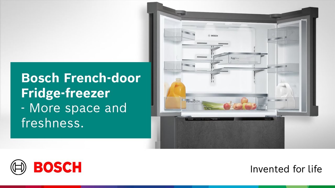 Introducing Bosch Series 8 French Door Fridge, 4-door (KFN96PX91I).