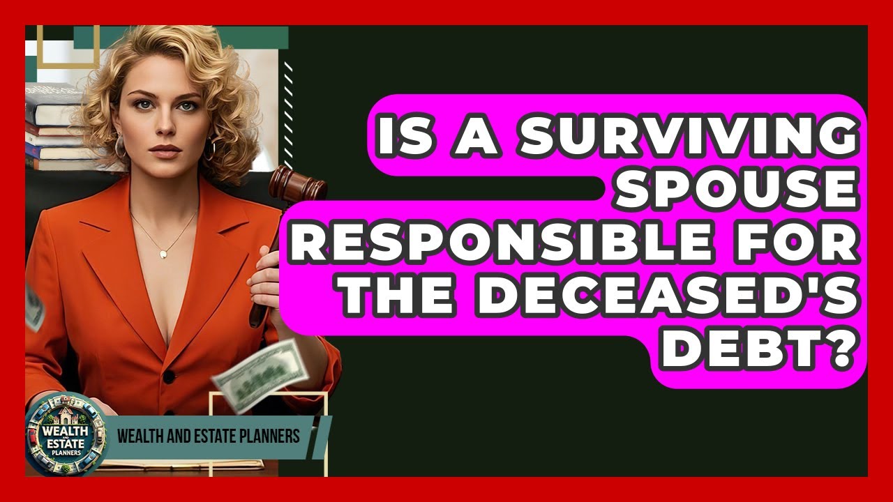 Is A Surviving Spouse Responsible For The Deceased's Debt? - Wealth and Estate Planners