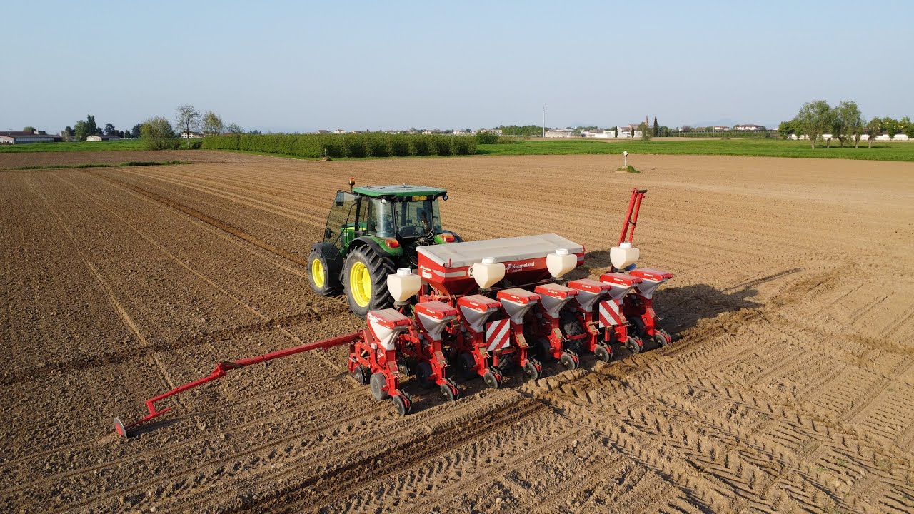 Semina mais 2024 | John Deere 5080r + Kverneland Accord 8 file 🌽