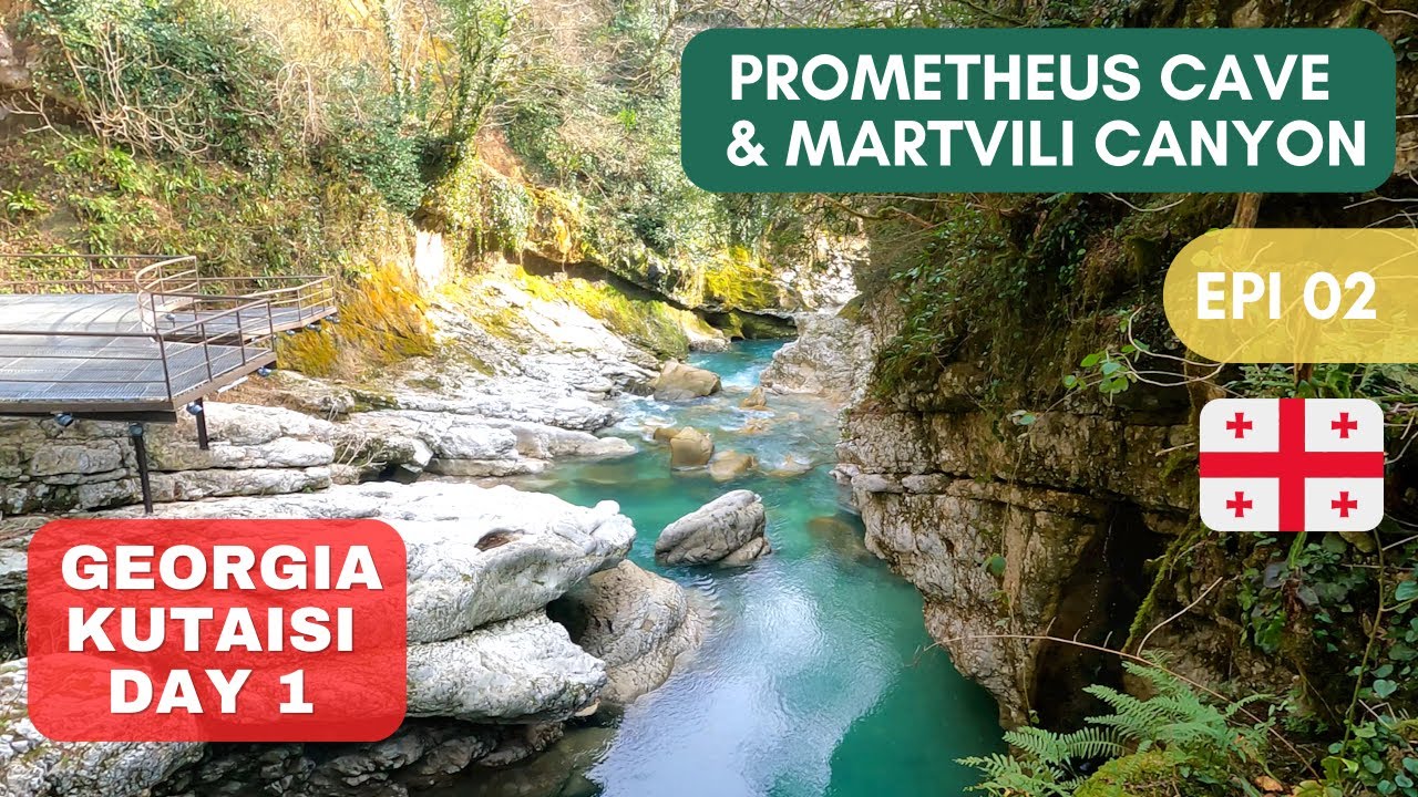 EP2 ജോർജിയയിലെ 🇬🇪 മറക്കാനാവാത്ത ഒരു അനുഭവം. Georgia Prometheus Cave & Martvili canyon.