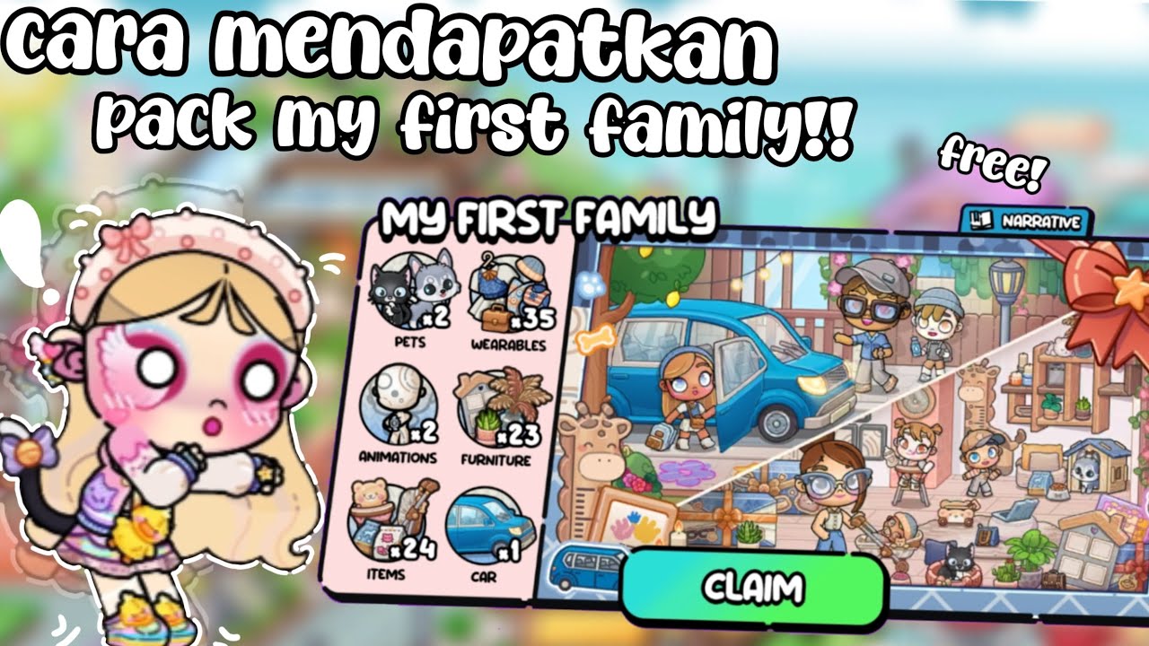 Cara mendapatkan pack my first family?! 😮 |avatar world tutorial|pt1| di tonton semuanya yaa 🙌