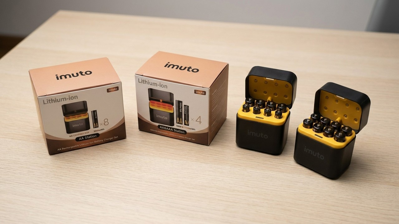Unboxing con opinión: imuto Pilas de Litio Recargables AA y AAA.