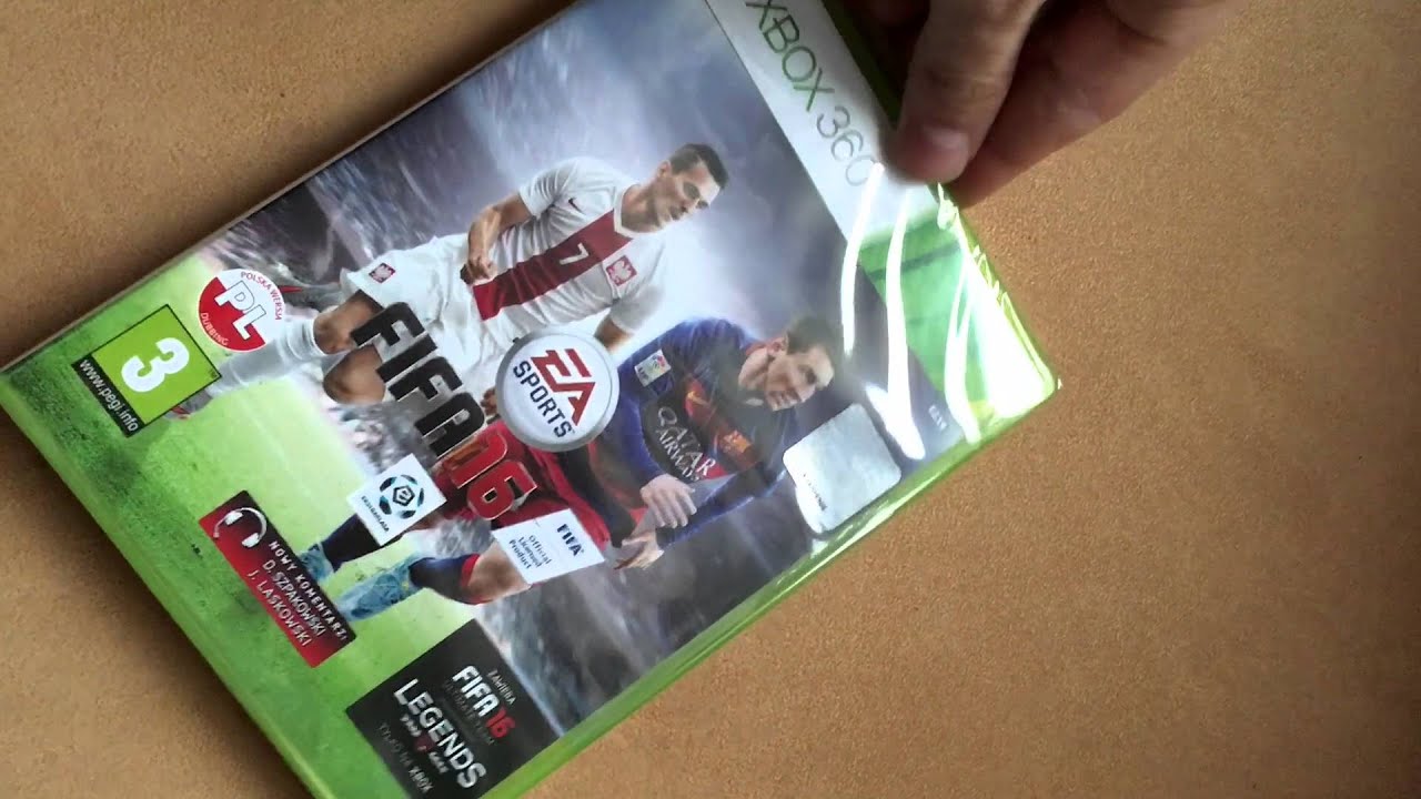 Unboxing Fifa 16 XBOX 360 PL