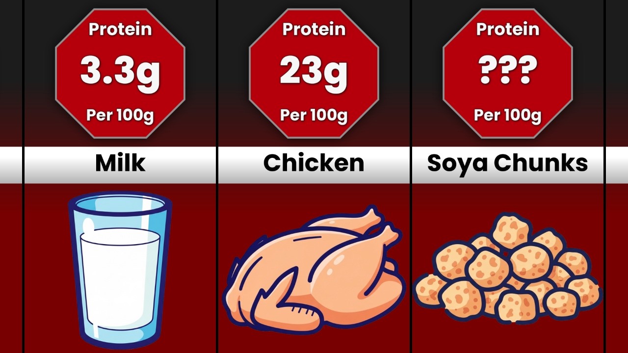 Comparison: Protein Levels in Different Foods (Per 100g)