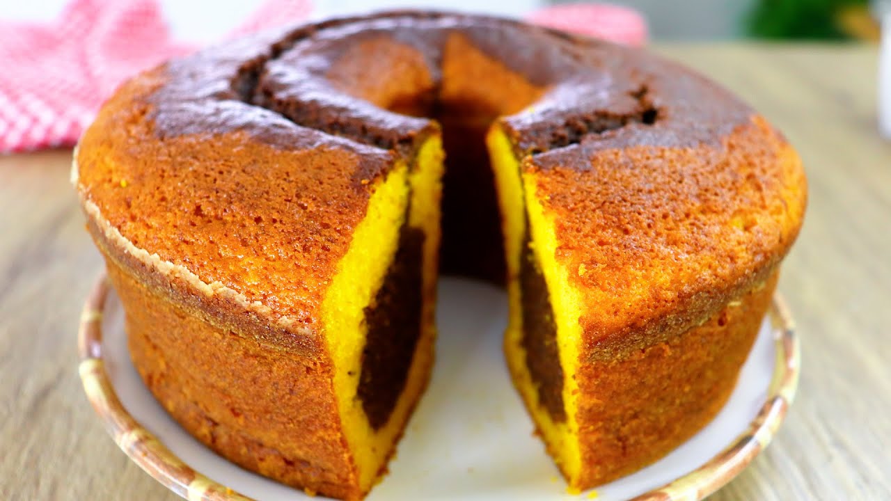 BOLO MESCLADO DE CENOURA COM CHOCOLATE UM SHOW DE GOSTOSURA