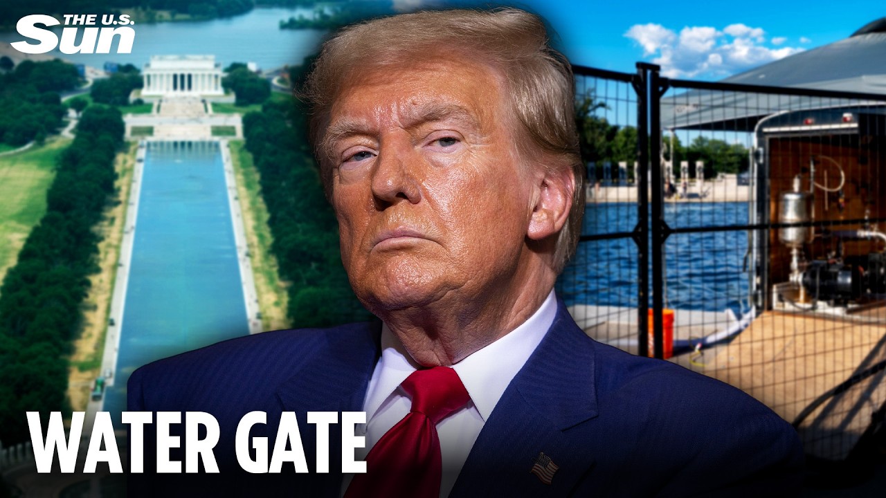 Трамп возводит ЗАБОР вокруг зеркального пруда после 6-го ареста | The US Sun