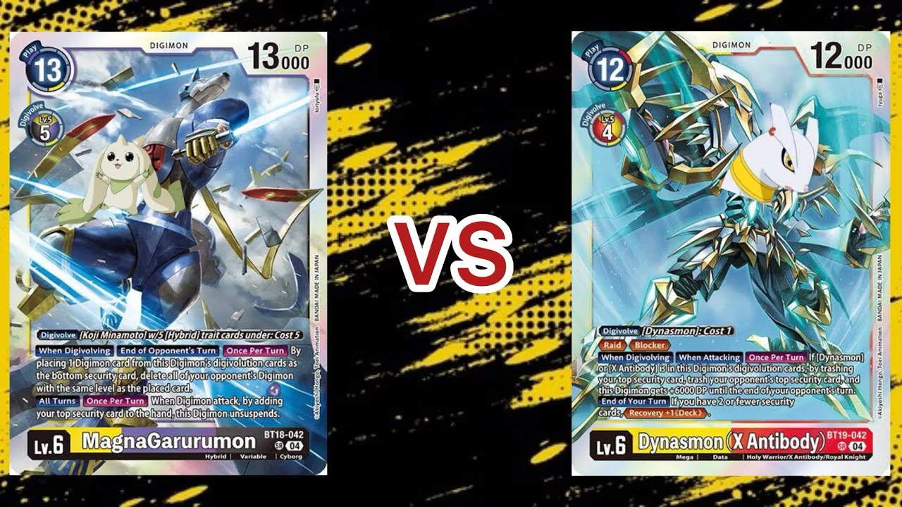 Magnagarurumon VS Dynasmon (X antibody)!!!! (Dual wielding doggo or witches!!!!!)