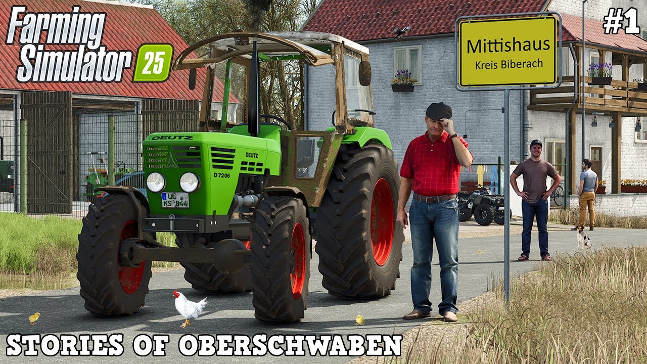 VISITING A CRAZY FARM AUCTION IN OBERSCHWABEN! 🏡🚜💨 | Oberschwaben | FS25 | Timelapse #1