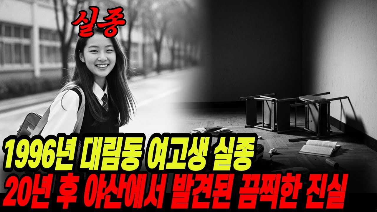 1996년 대림동 여고생 실종, 20년 후 야산에서 발견된 끔찍한 진실