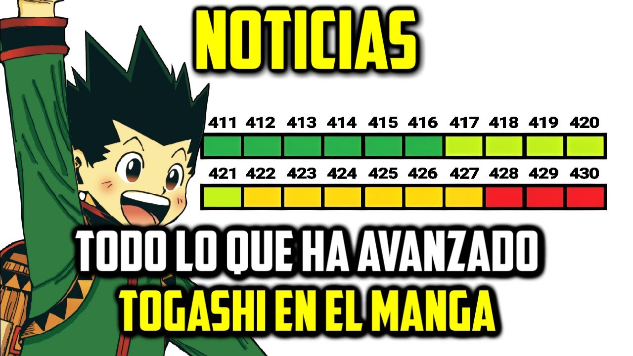 TODOS LOS CAPITULOS QUE TIENE TERMINADOS TOGASHI NOTICIAS DE HUNTER X HUNTER